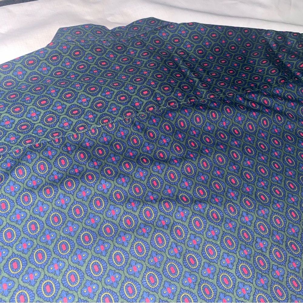 Vintage Gap Geometric Pattern Print Button Down S… - image 6